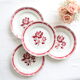 Set de 4 assiettes Badonviller, vintage français