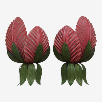 Duo appliques feuilles