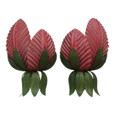 Duo appliques feuilles