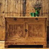 Low solid wood sideboard - large format