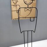 Postmodern Rectangular Wall Mirror in Bronze by Giannobi, Italy, 1980s