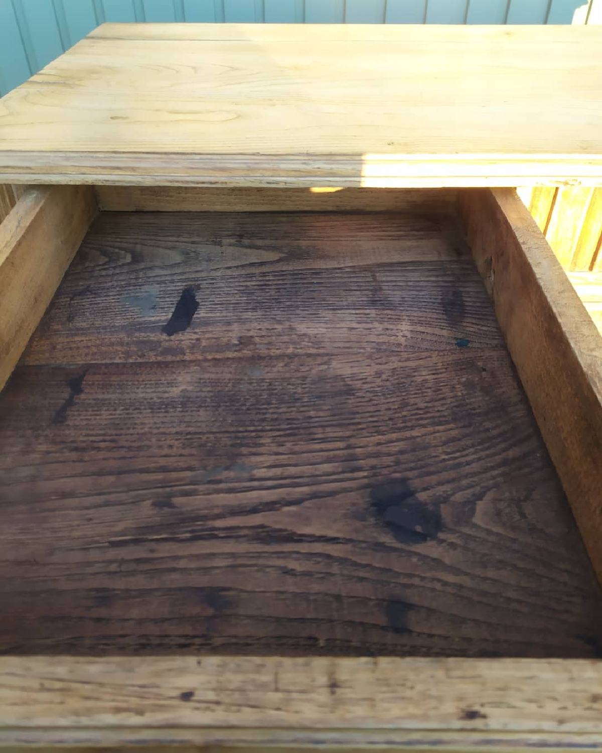 Parisian buffet raw wood