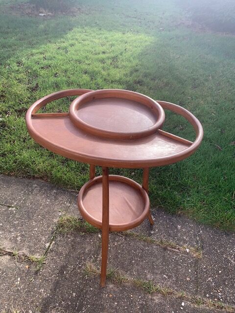 Baumann wooden bathroom cabinet curved belle époque circé 1920