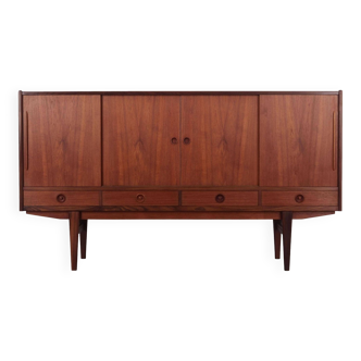 Teak highboard, Danish design, 1960s, production: Denmark