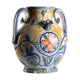 Ancient amphora in hand-painted majolica, Italy, 20th century