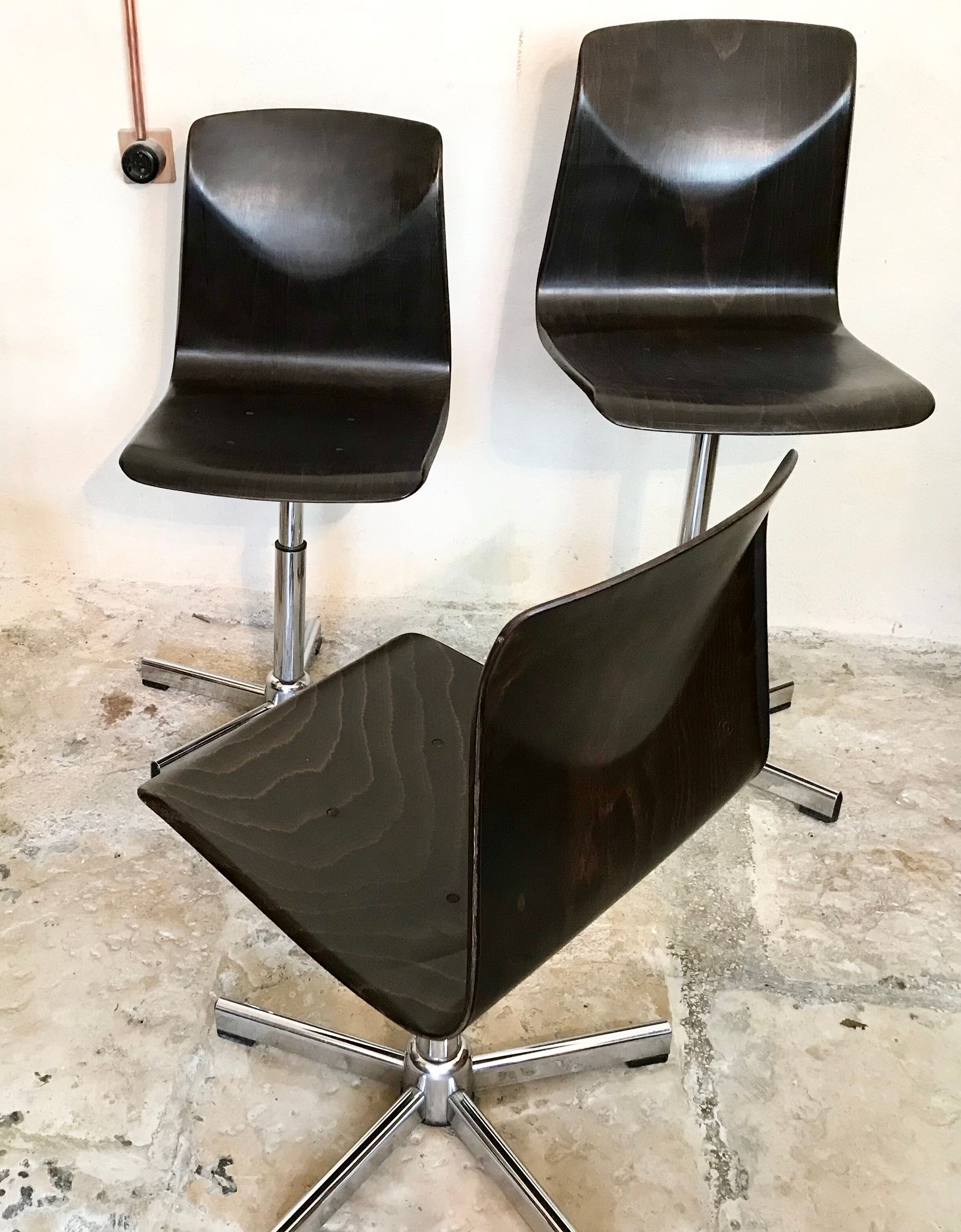 Lot of six vintage chairs Pagholz-Flàtotto