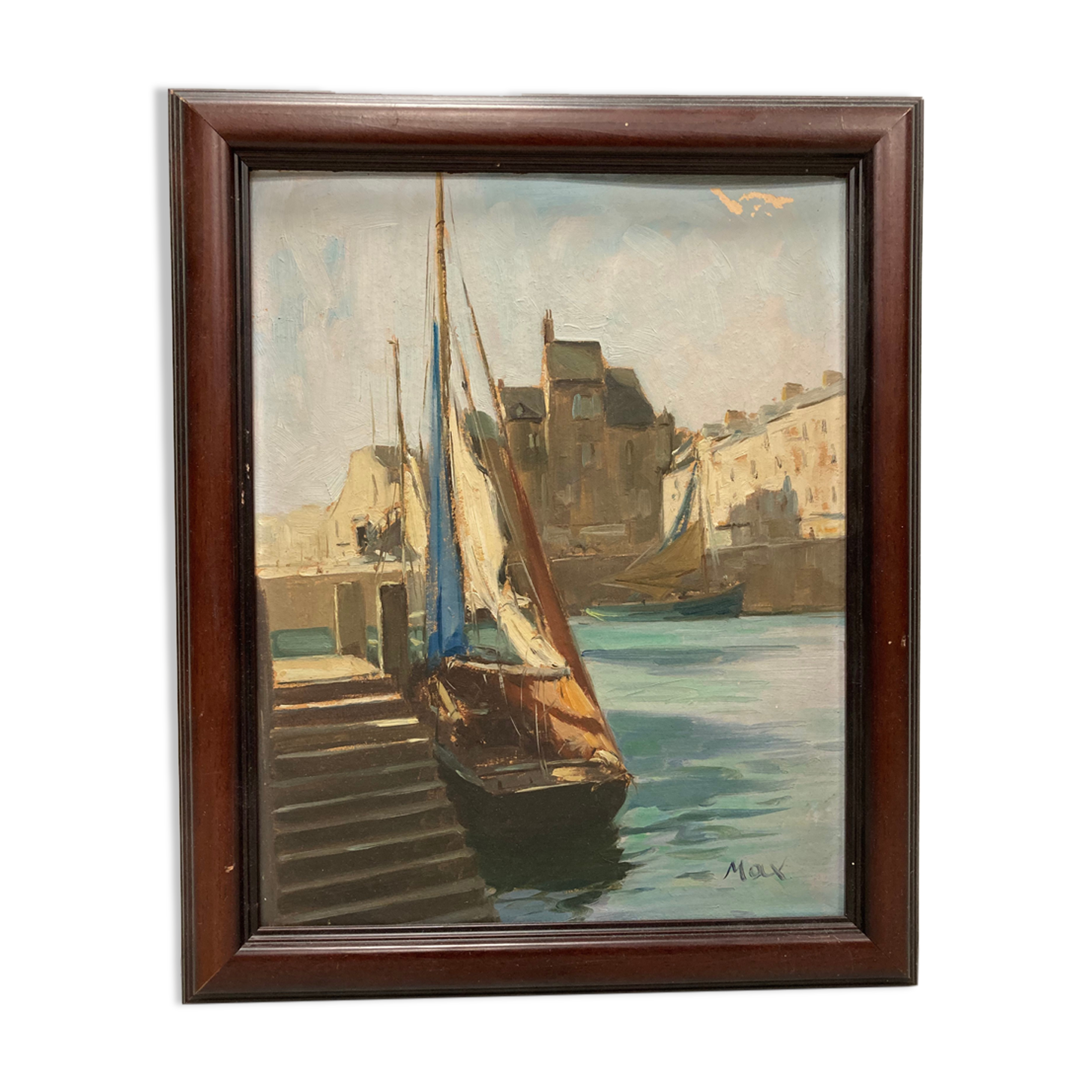 Vintage marine painting