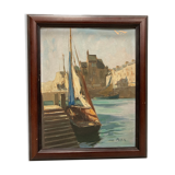 Vintage marine painting