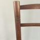 Chaise bois et paille vintage pour enfant