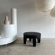 Coffee table en bois massif monoxyle noir