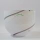 Kosta Boda bowl-centerpiece, 1980s / 90s, white with multicolor filaments.