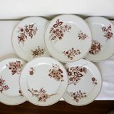 6 flat plates of Sarreguemines Danish model 210410