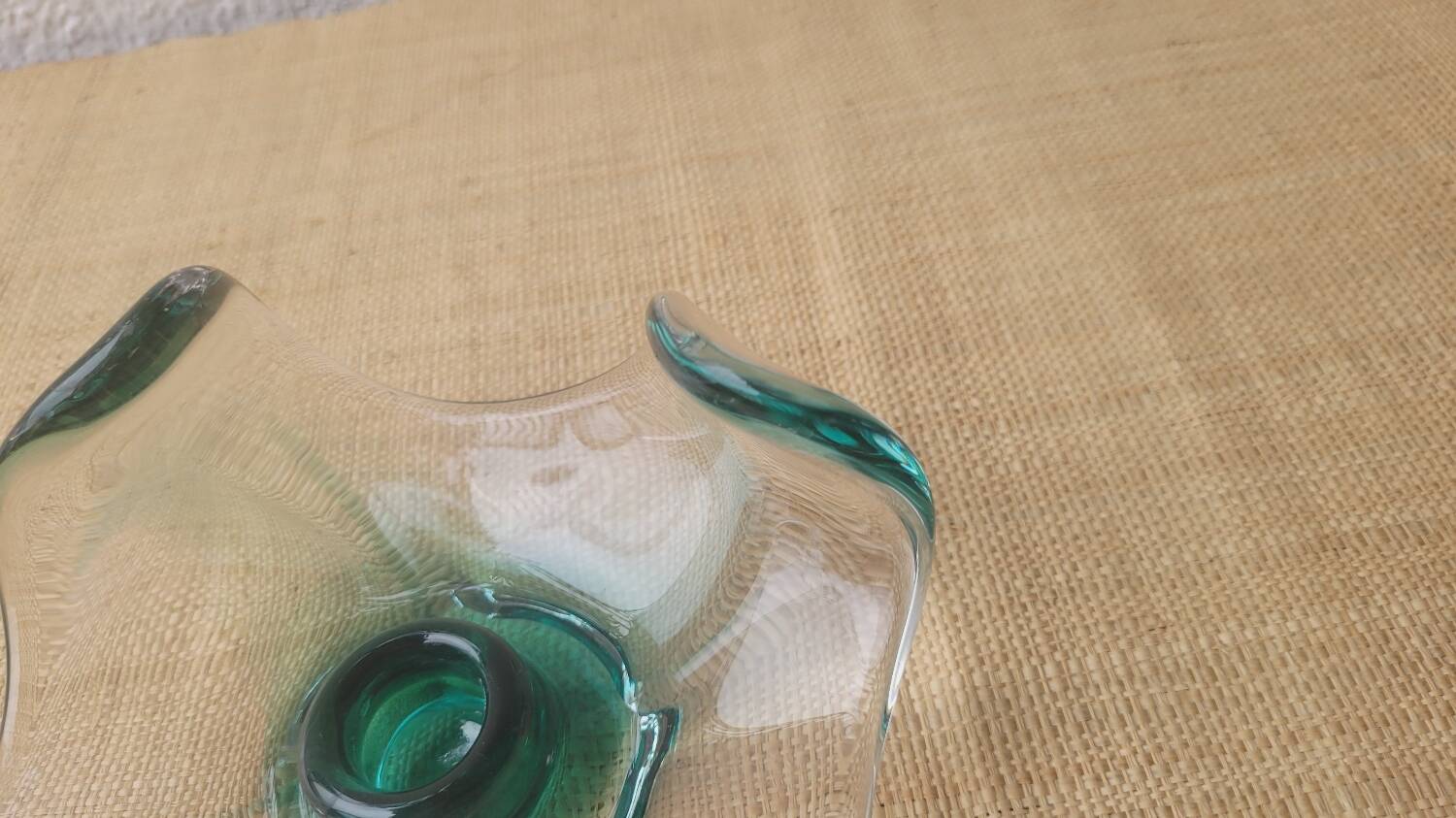 Italian glass candle holder