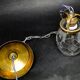 Art Deco crystal pendant lamp, Poland, 1950s