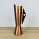 Vase scandinave cuivre et teck années 60