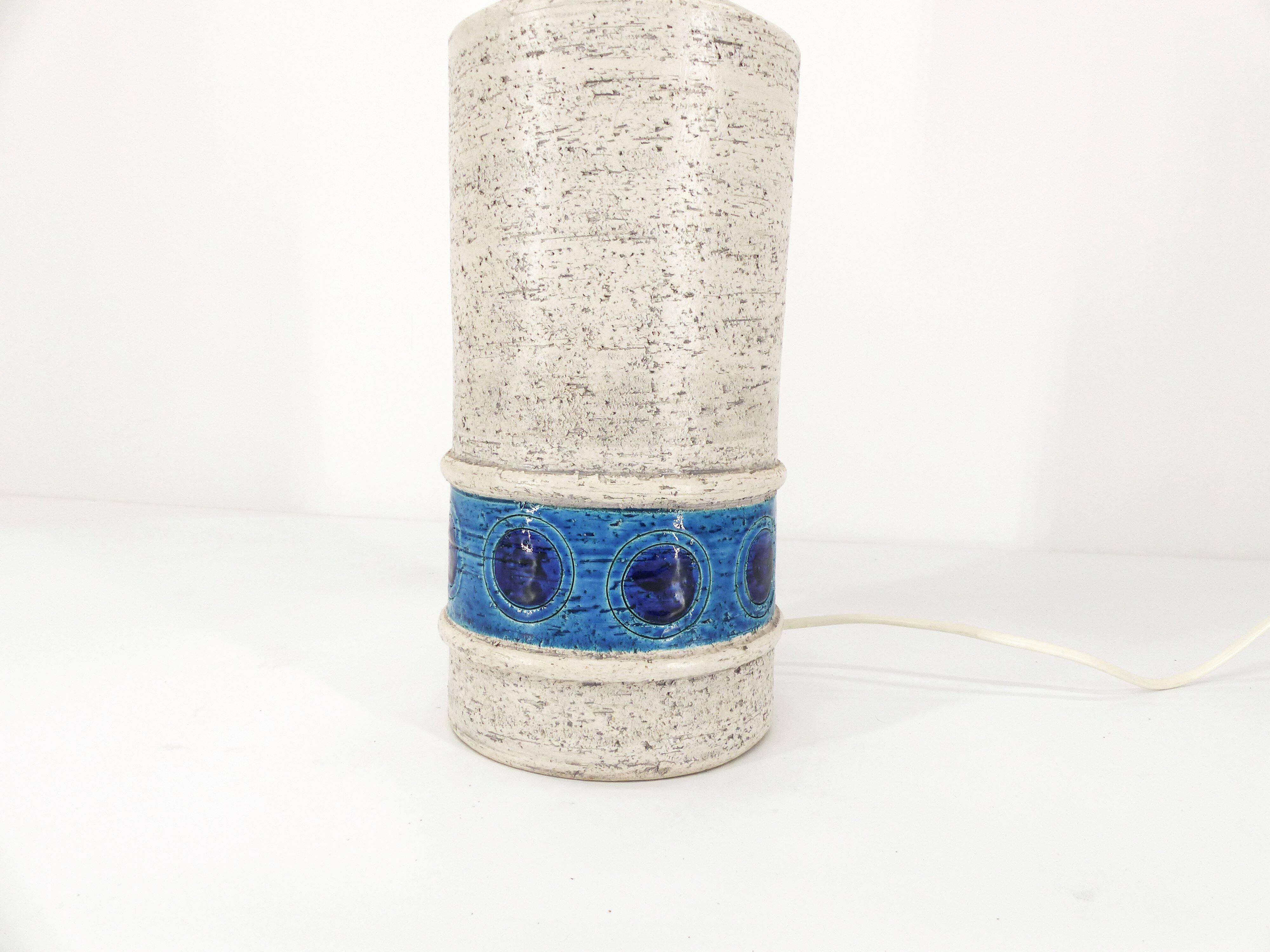 Pied de lampe en céramique Bitossi/Bergboms 1960