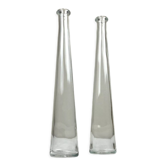 Pair of glass bottles 20 cl