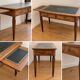 Very elegant antique desk in the Louis XVI style, probably made of walnut.