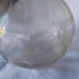1 set of 2 antique crystal wine decanters