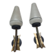 Two vintage tulip wall sconces