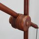 1970s Scandinavian counterbalance pine floor lamp, new paper shade
