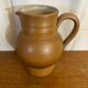 Antique pitcher stoneware from berry brown beige vintage kitchen