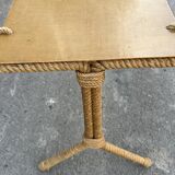 Table basse en corde design vintage années 60