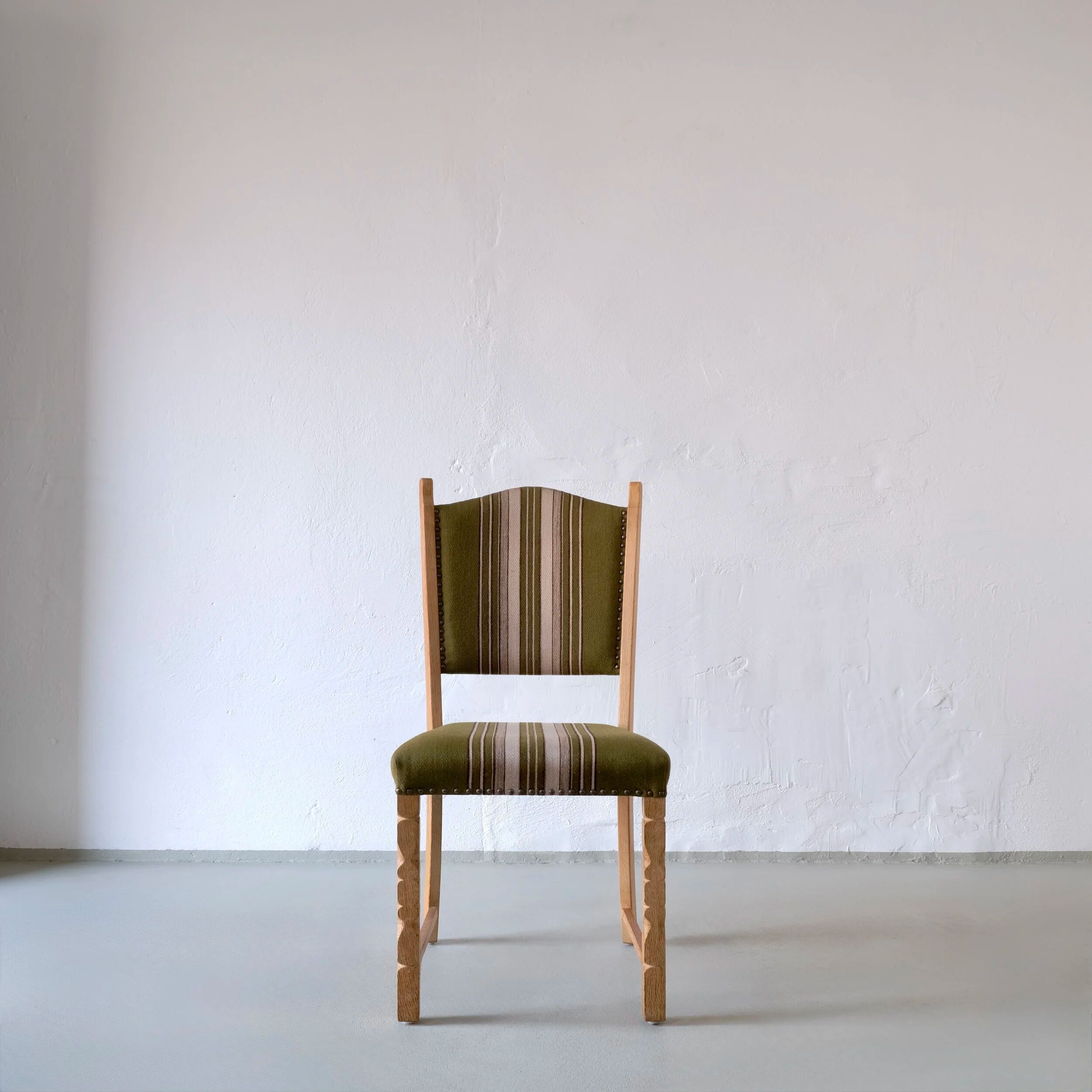 6 oak dining chairs by Henning Kjaernulf | Denmark | 1950s