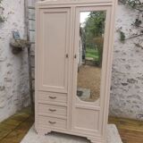 Beige art deco wardrobe