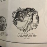 WMF "Woman with Irises" No. 290 Art Nouveau openwork tray, silver-plated metal, ca 1906