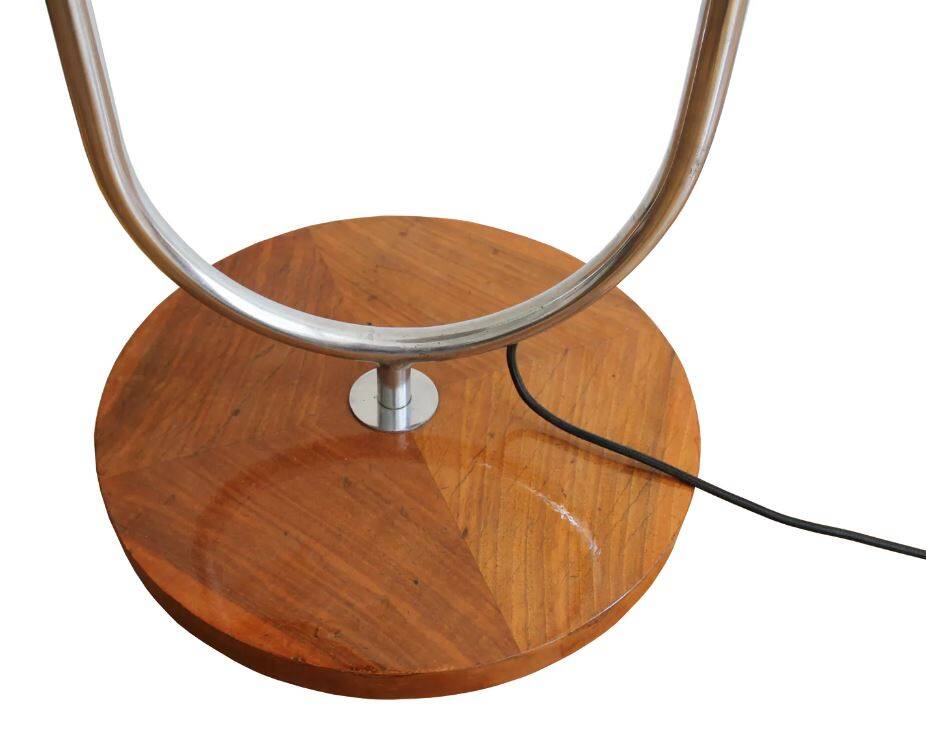 Bauhaus Chromed Floor Lamp by Robert Slezak for Slezak, 1930s