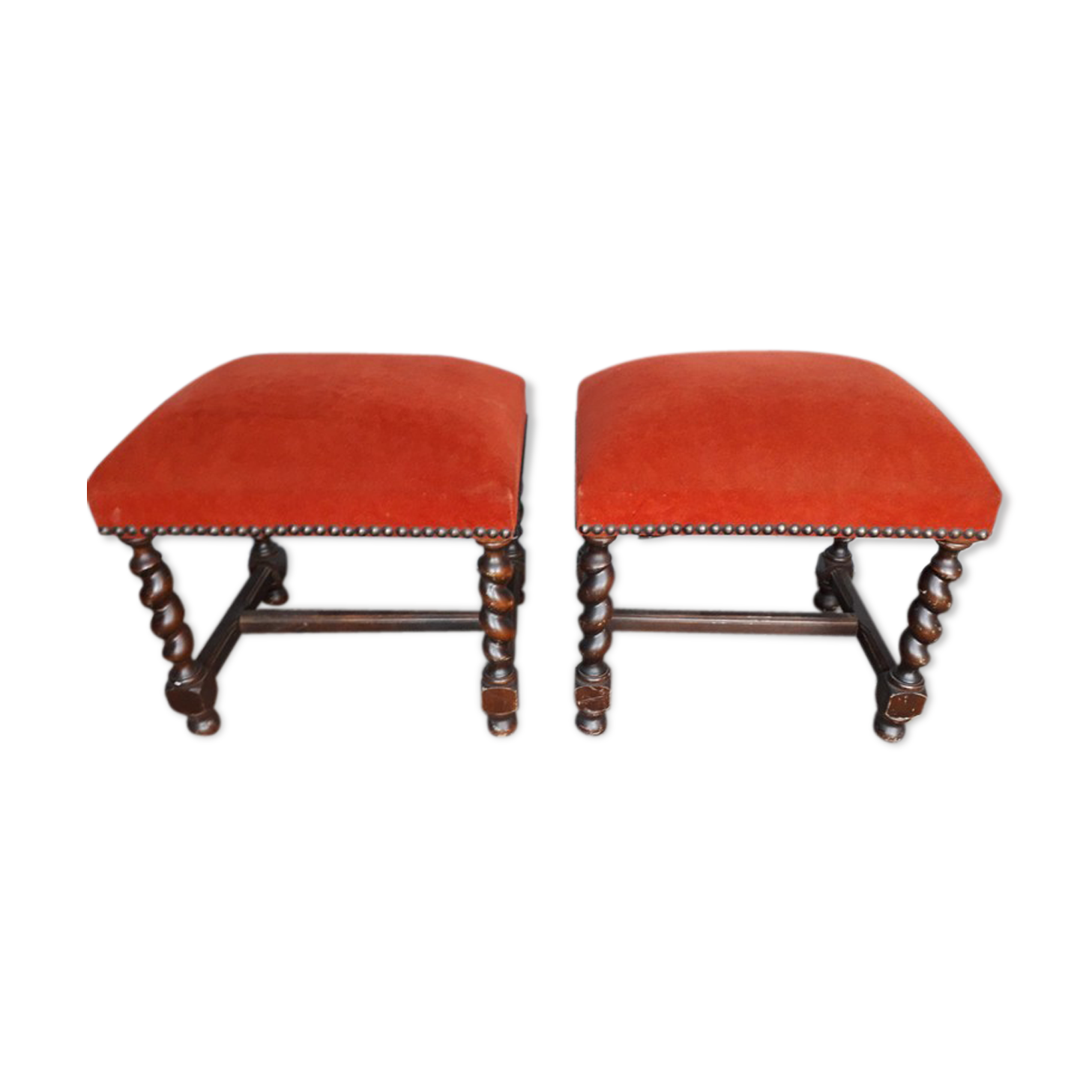 Low stool footrest style Louis XIII ep 1940