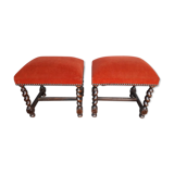 Low stool footrest style Louis XIII ep 1940