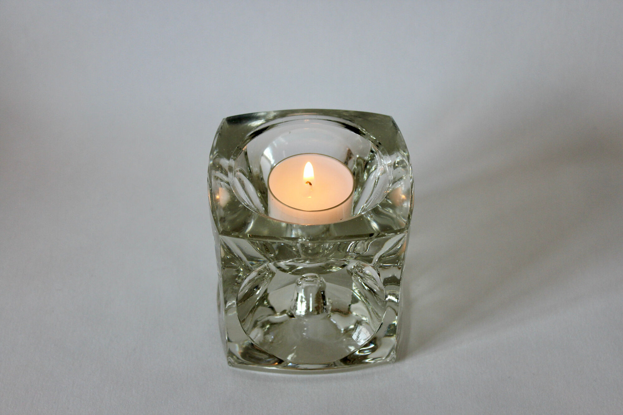 Reversible Bohemian crystal photophore - 60s or 70s