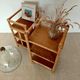 Pair of bedside tables/vintage bamboo and rattan accent furniture - 1970s
