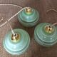 3 vintage pendant lamps