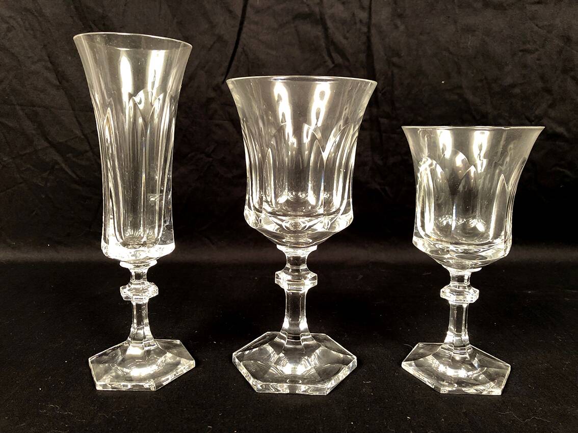 Villeroy & Boch, important service de verres en cristal, modèle Médicis