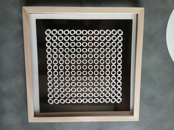 Victor Vasarely Sérigraphie cinétique Profonde V3