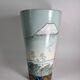 Large Vase Fabienne Jouvin Porcelaine decor Main (2000)