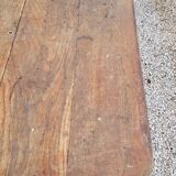 Rustic oak bistro farm table with louis philippe legs - 2m