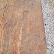 Rustic farmhouse bistro table in oak with Louis Philippe legs - 2m