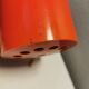 A set of "Nathue" wall lamps (meaning night cap) in a retro red colour, 1970s Denmark.