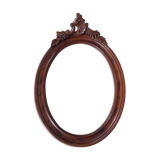 Wooden oval frame