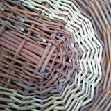 Wicker and cane basket