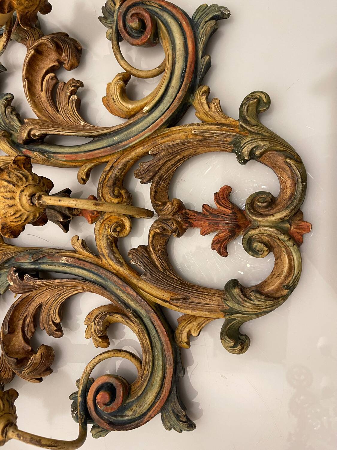 Large Italian Wooden Sconces 1950’s