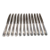 12 silver-plated table knives by Christofle America, 24.5cm