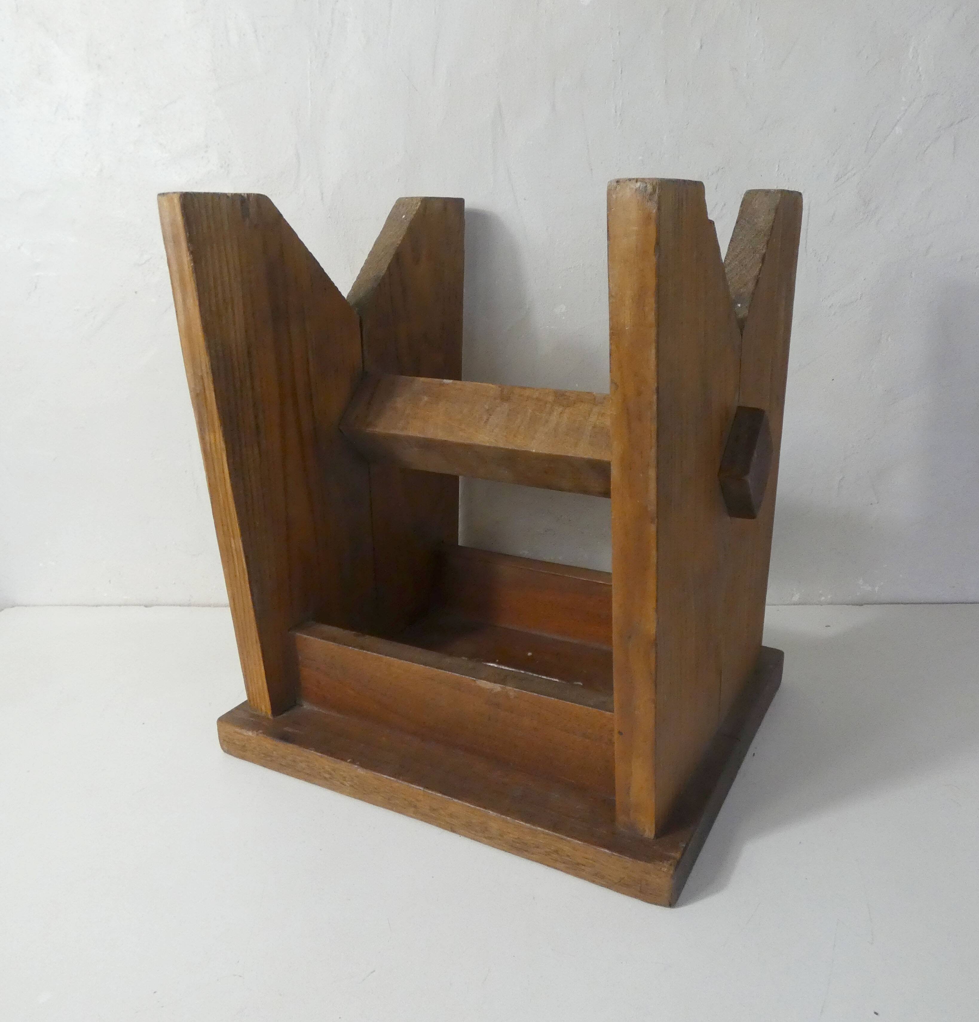 solid wood end table