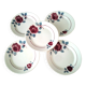 5 dessert plates half porcelain from Badonviller