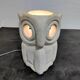 Limestone owl lamp by Albert Tormos, 1970s