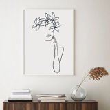 Femme fleur - 30x42cm